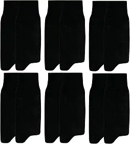 Kit 6 Pares Meia Social Mash Cano Alto Algodão Masculino