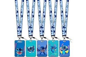 Cute Stitch Lanyards for ID Badges: Your Keys' Stitch-e Buddy