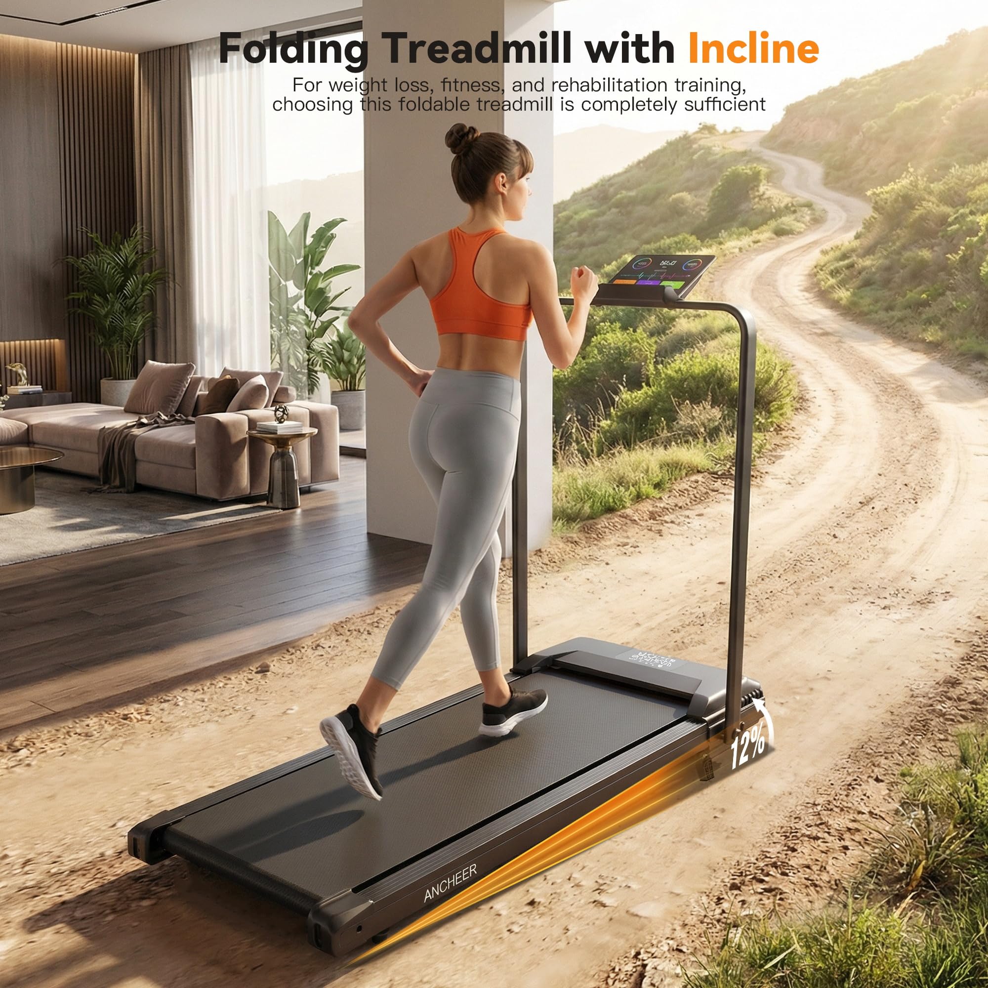 Anceer Under Desk Treadmill 12% Incline Review - Dettaglio
