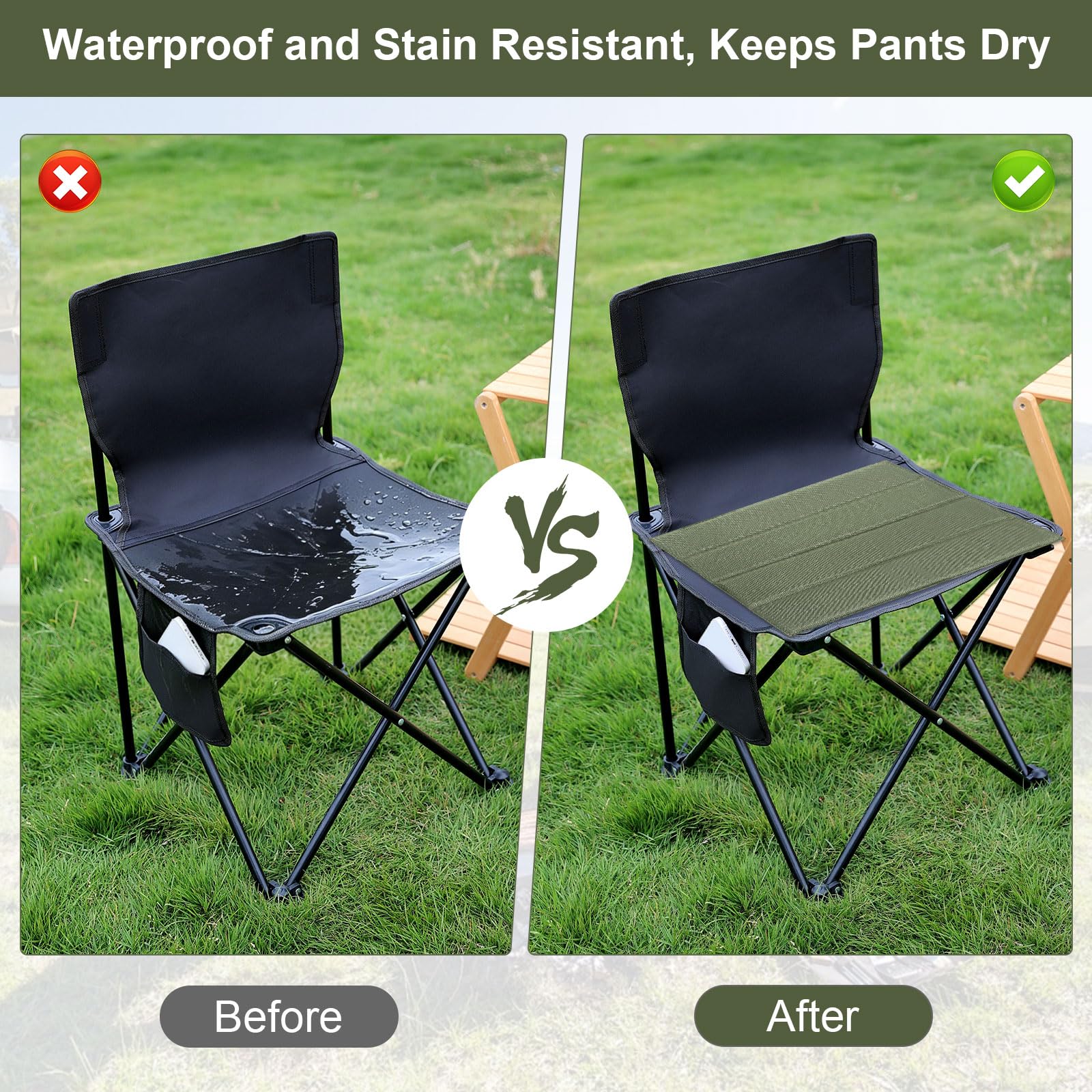 2 Stück Sitzkissen Outdoor Faltbar, Sitzunterlage Outdoor Wetterfest, 31 x 32 cm Outdoor Sitzmatte Wasserdicht Thermo Sitzunterlage für Camping Wandern Picknick Angeln Stadion Unterwegs