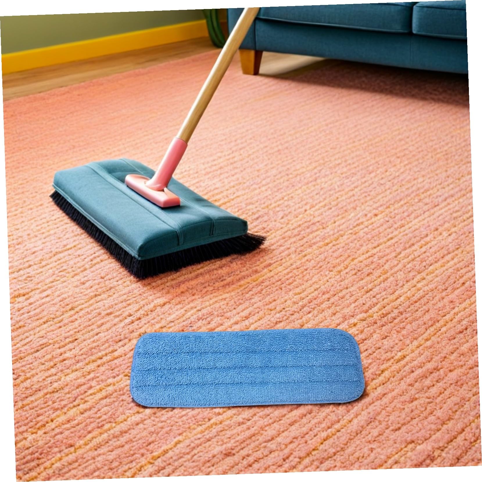 SOIMISS 10pezzi Panni Di Ricambio in Microfibra Per Mop Spray Lavabili e Riutilizzabili Panni Per Pulizia Di Pavimenti Bagnati e Asciutti Adatti Parquet Piastrelle e Laminato