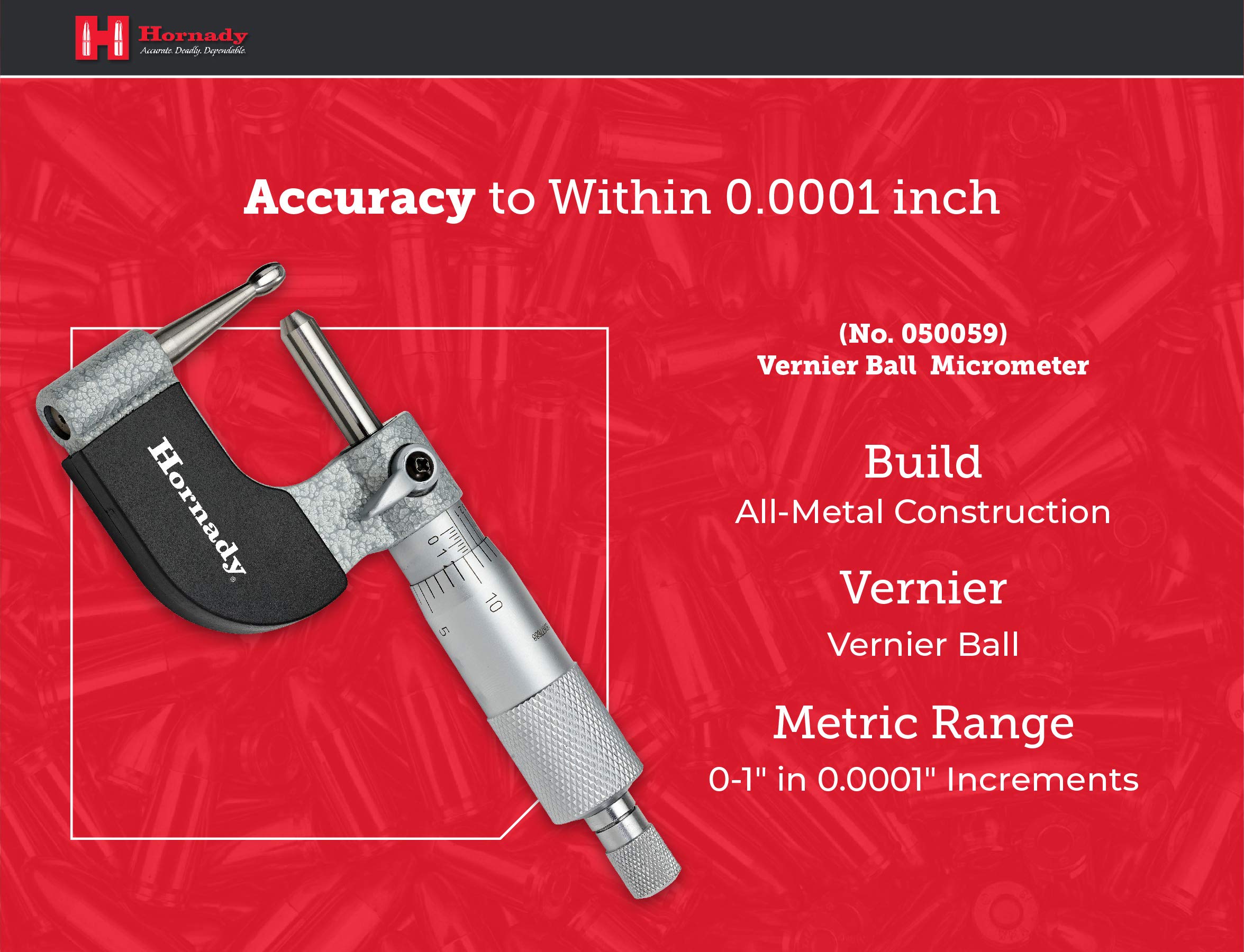 Hornady Calibro Micrometrico Vernier Ball #050059