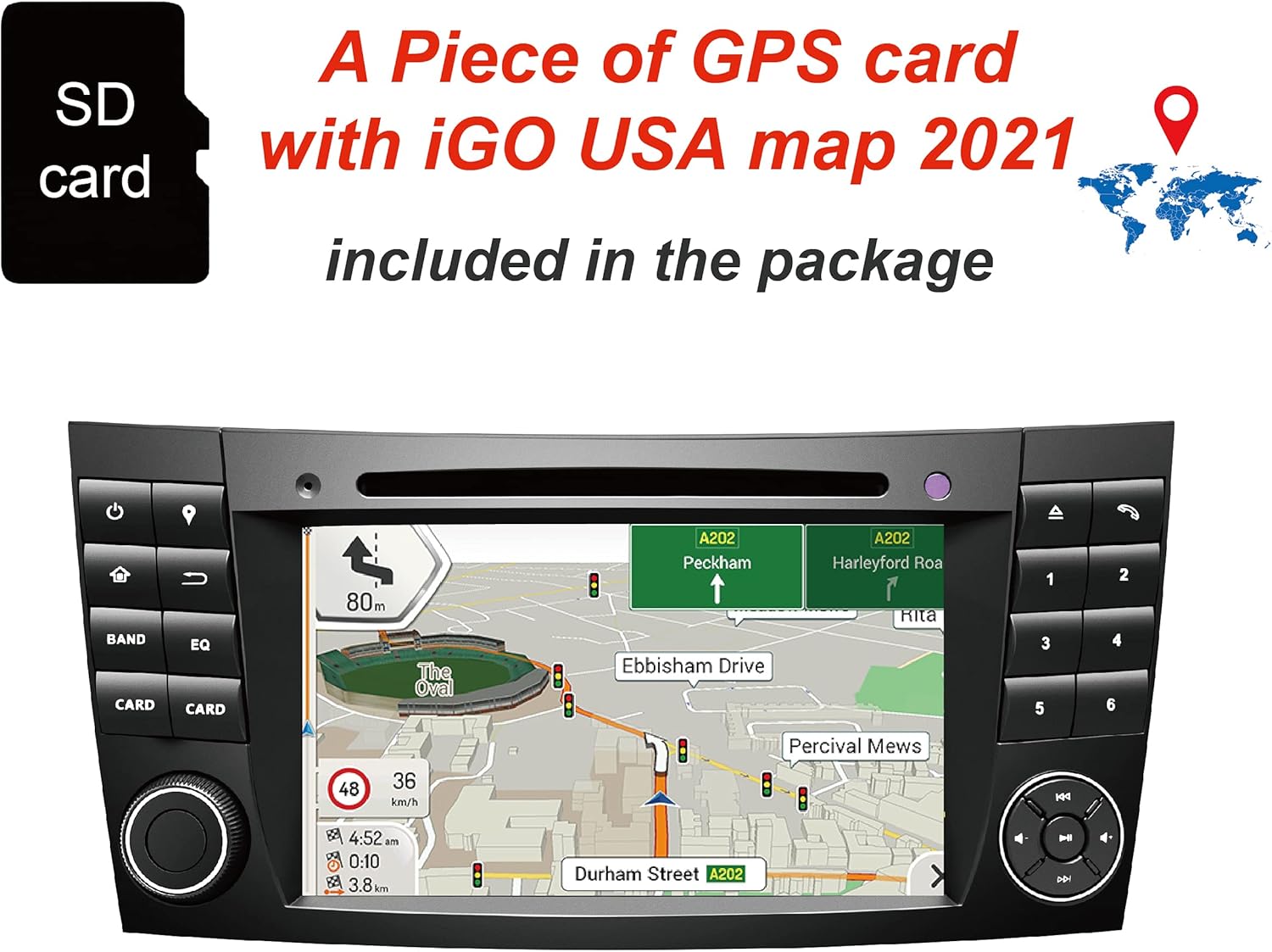 amase audio car stereo wince 6 0 2 din compatible for benz e class w211cls class 7 touchscreen in dash dvd player support gps navibluetooth