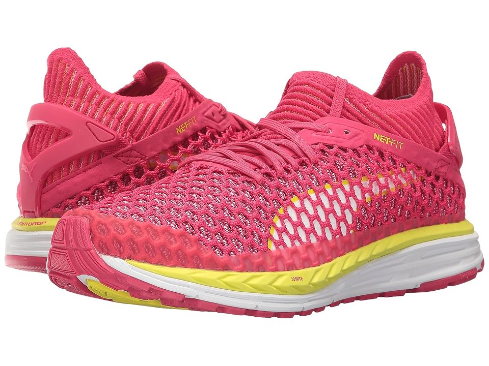 

PUMA Speed Ignite Netfit (Sparkling Cosmo/Nrgy Yellow/Puma White) Women's Shoes