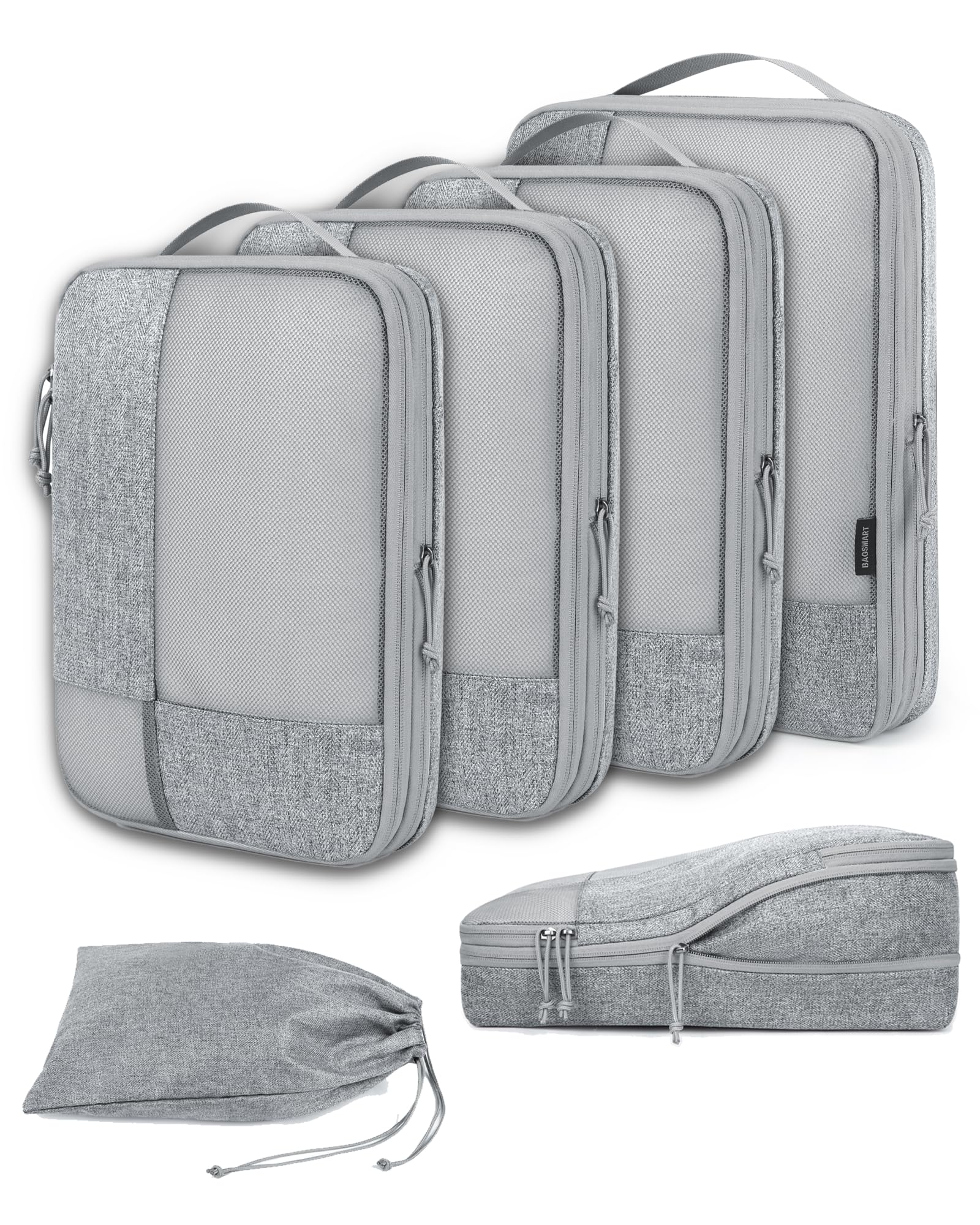 BAGSMART Compression Packing Cubes for Travel