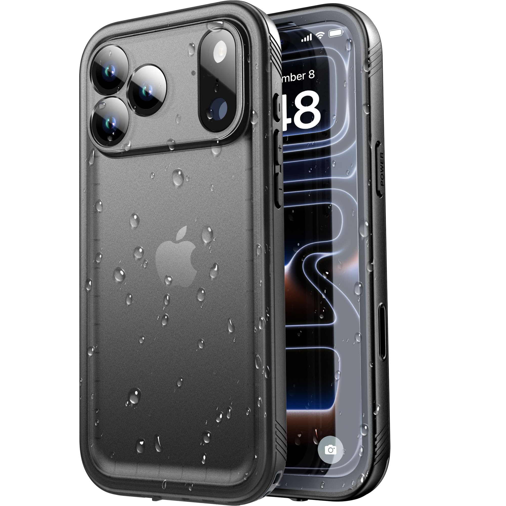 SPORTLINK for iPhone 17 Pro Case - IP68 Waterproof Military Protective Full Body Heavy Duty Shockproof 360 Sealed