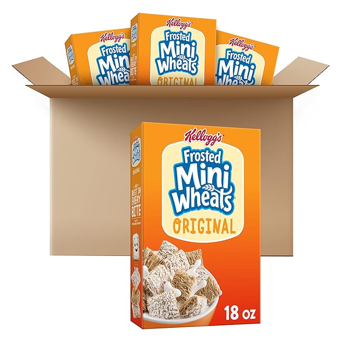 Buy Kellogg's Frosted MiniWheats Cold Breakfast Cereal, Whole Grain