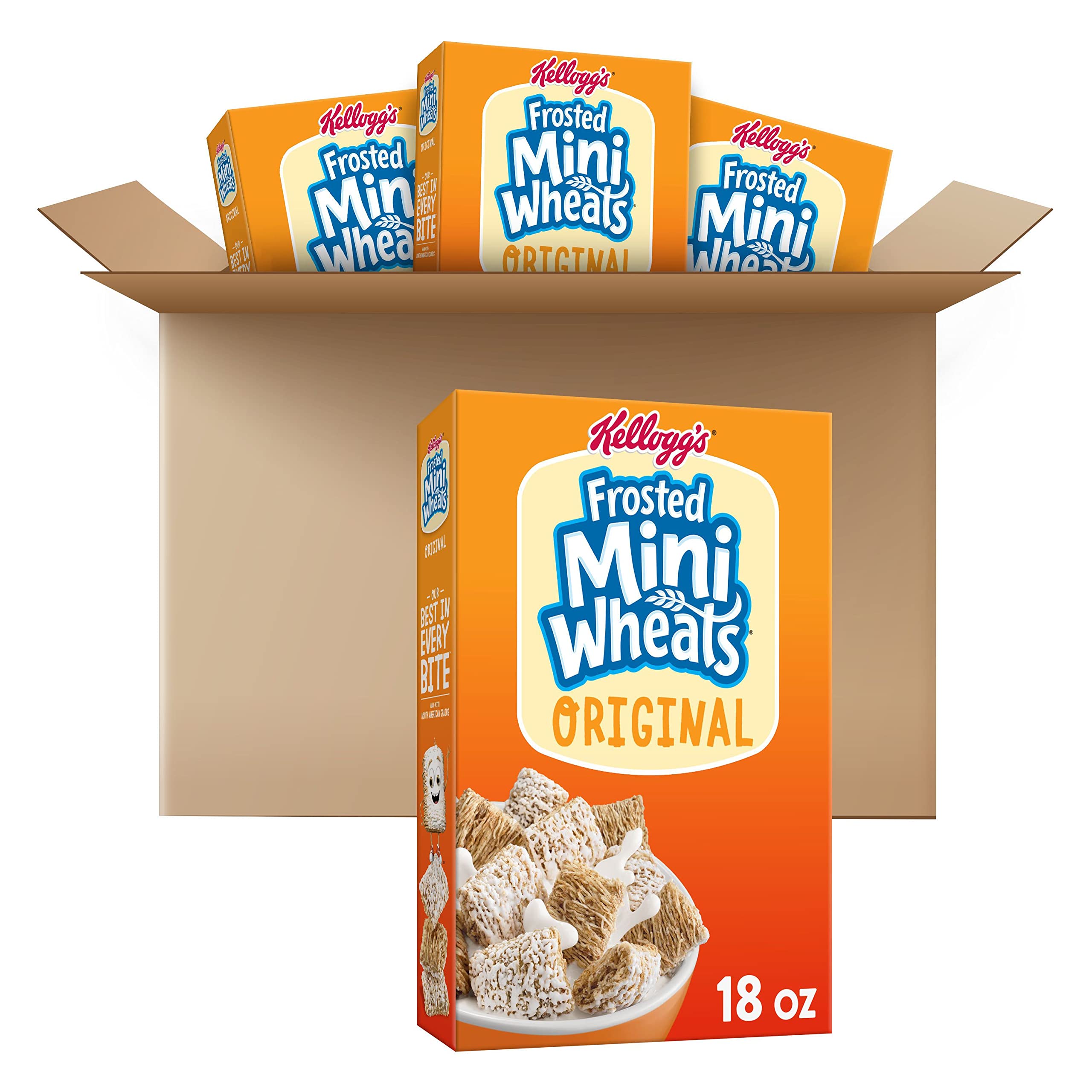 Buy Kellogg's Frosted MiniWheats Cold Breakfast Cereal, Whole Grain