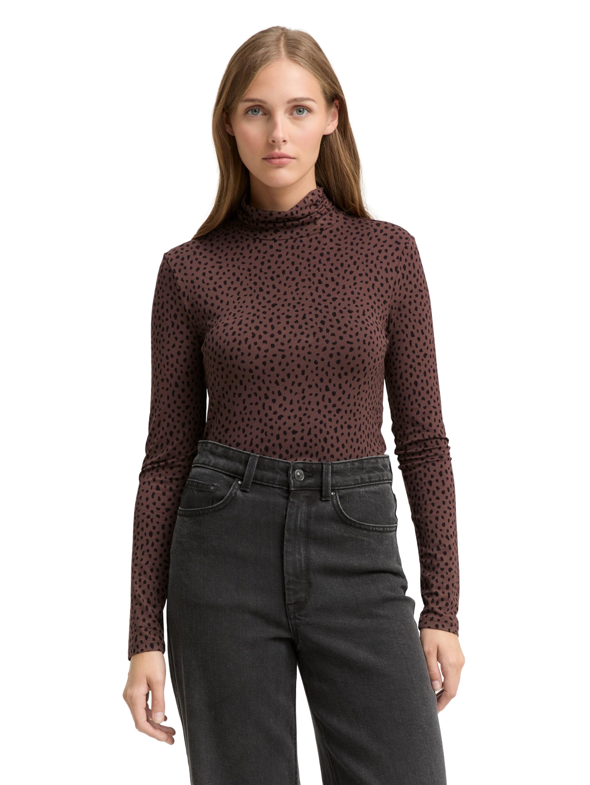 Tom Tailor Denim Damen 1043068 Longsleeve T-Shirt (1er Pack)
