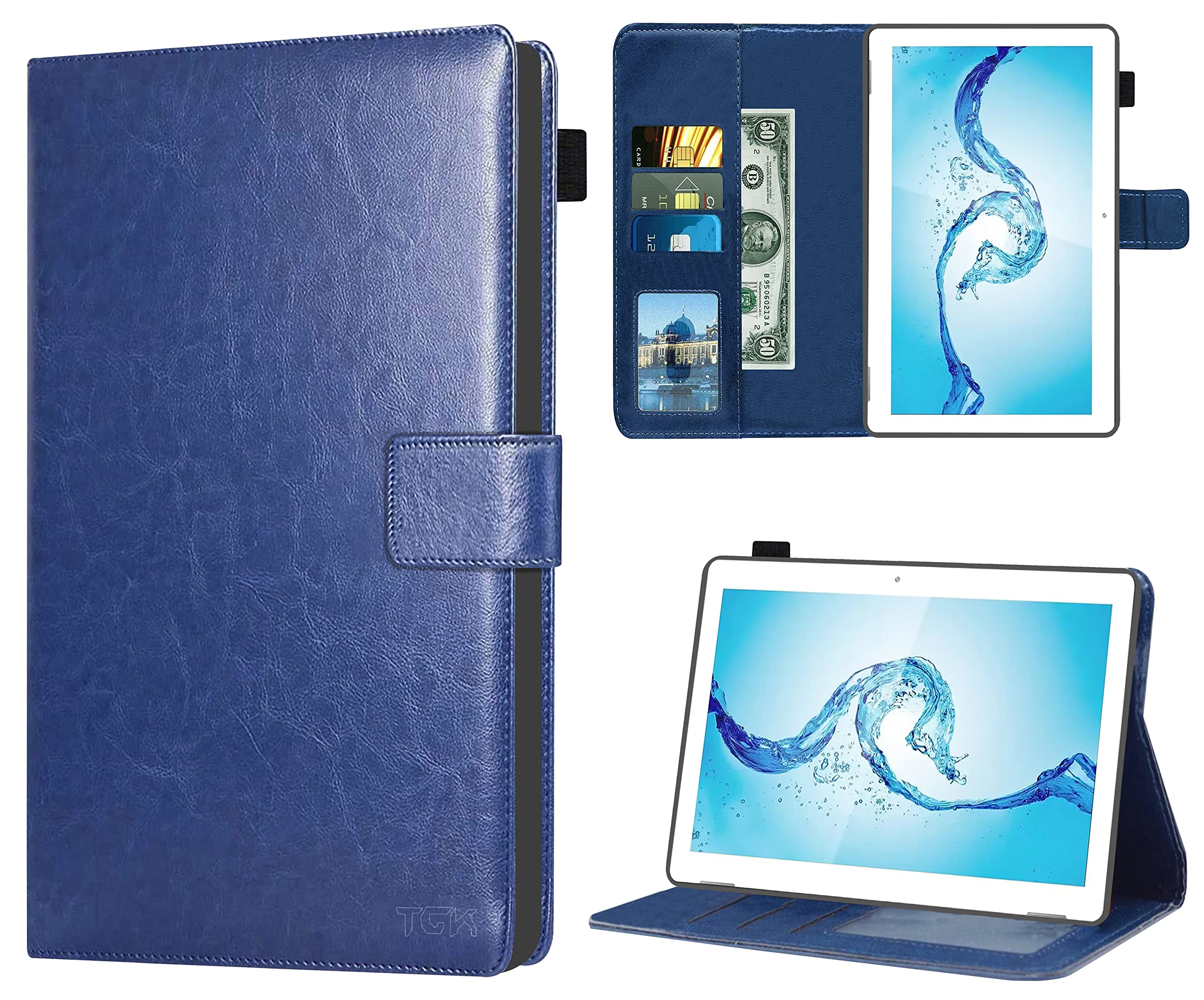 TGK Multi Protective Wallet Leather Flip Stand Case Cover for Acer One 10 T8-129L Tablet 10.1 Inch, Blue (B0B68RFY25) Amazon Price History, Amazon Price Tracker