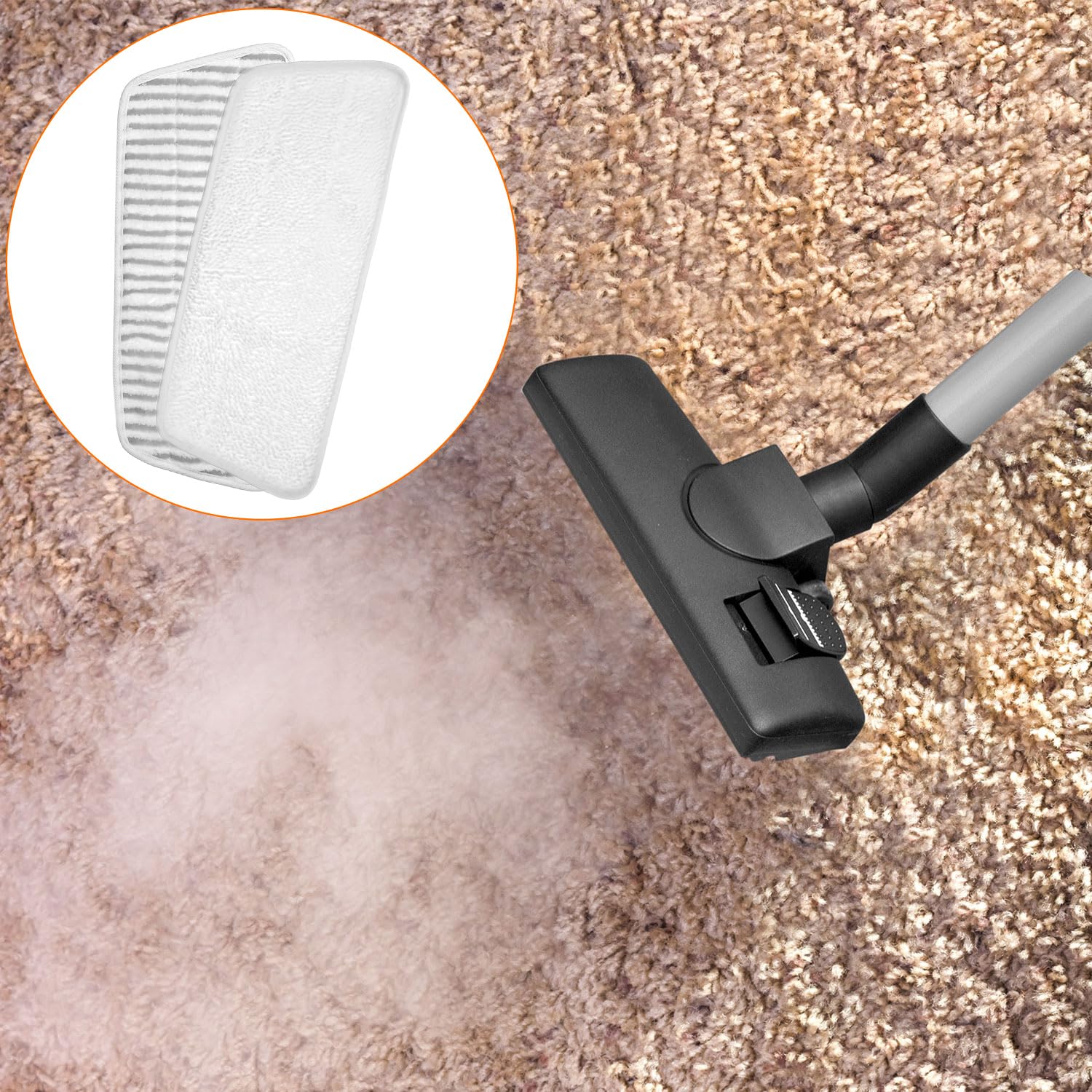 Set 10 Coperture Microfibra Per Pulitore A Vapore – Riutilizzabili, Compatibili Con Steam E Wagner, Per Pavimenti E Auto