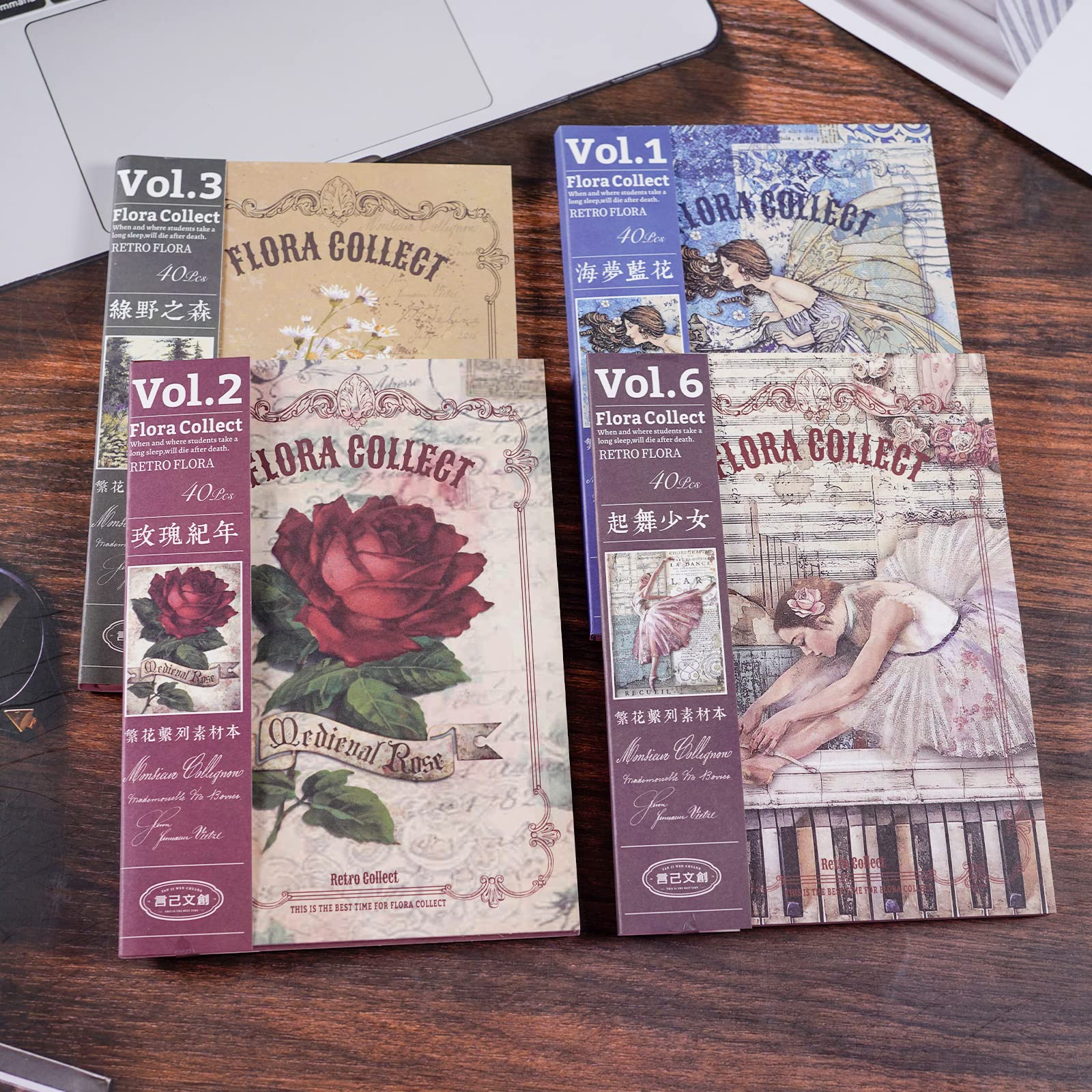 160 Fogli Di Carta Vintage Per Scrapbooking E Diario - Kit Estetico Con Stampe Floreali E Rustiche Per Collage, Junk Journal E Planner - Cottagecore - 3