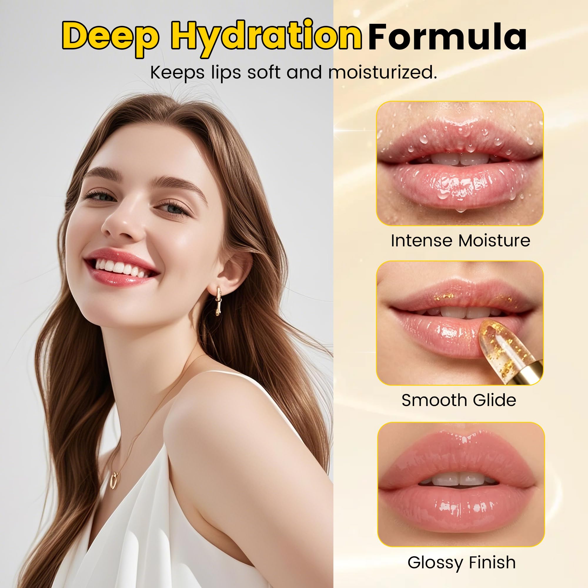 pH Color-Changing Lipstick, Moisturizing Tinted Lip Balm