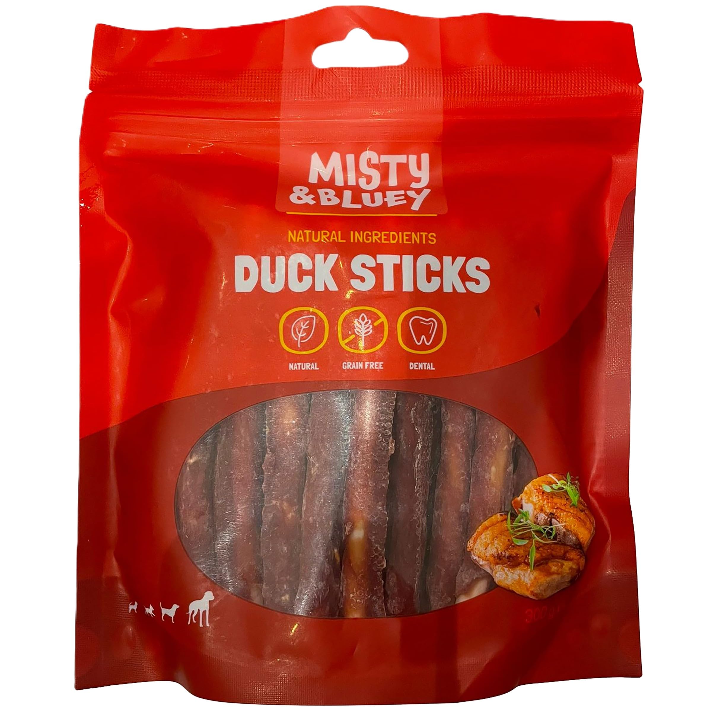 Misty & Bluey Duck Sticks 300g