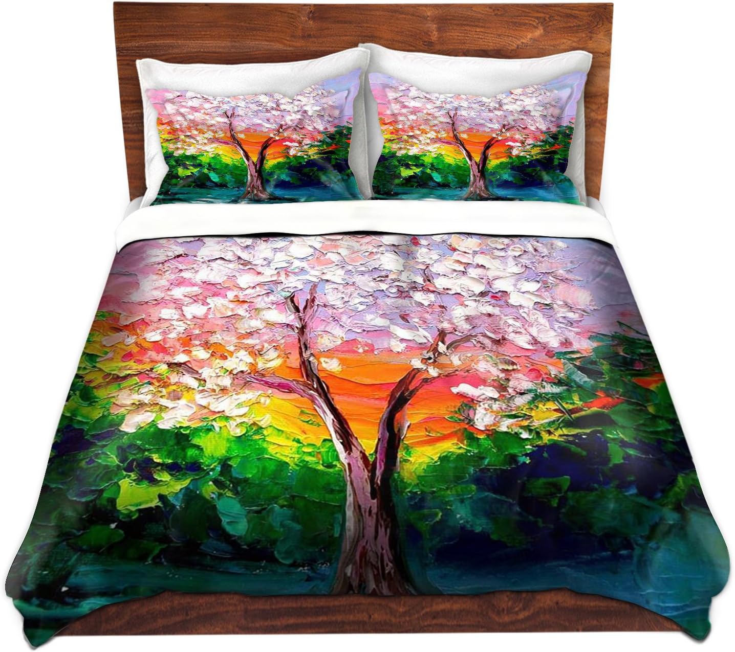 Dia Noche duvetWOVAjaAnnStoryoftheTreeL2 Duvet Cover Brushed Twill, Twin 8" x 90"