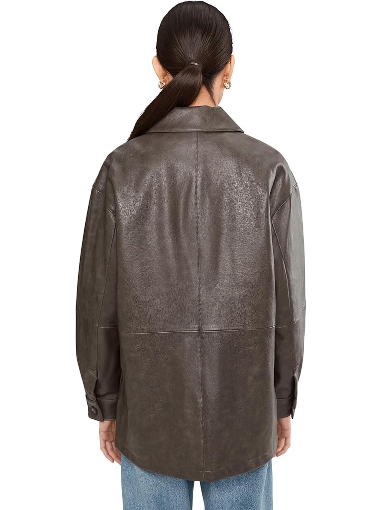 Gray Levi's® Faux Leather Blazer