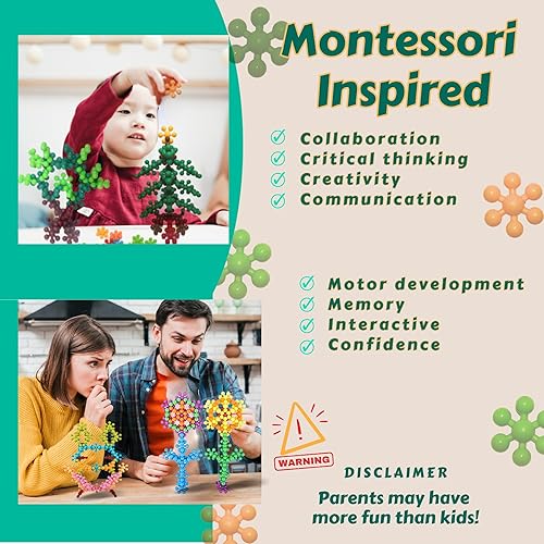 Miniatura 6 de 200 piezas de bloques de construcción de plástico entrelazados  Juguetes de construcción  Juguetes STEM  Juguetes para niños pequeños  Juguetes