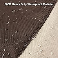 Vista 4 de Vailge Funda apilable para silla de patio, 100% impermeable, funda para silla de exterior, fundas de muebles de patio de alta resistencia, se adapta