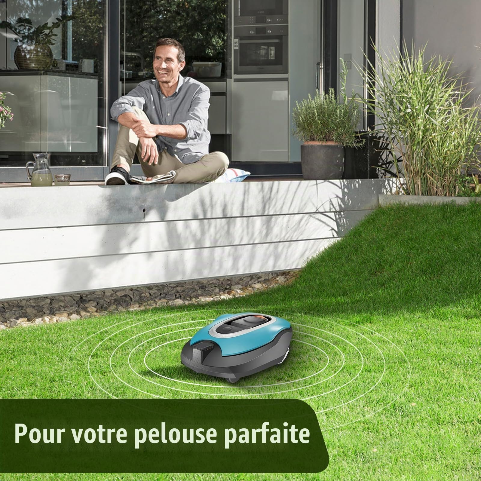 Disque à 6 Lames Compatible avec Worx Landroid, M500 M700 WR167E WR141E Vision M600, Disque Lame en Fibre de Verre avec 6 Lames, Disque Lame pour Robot Tondeuse à Gazon