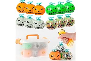 12-Piece Halloween Pumpkin Stress Balls for Adults