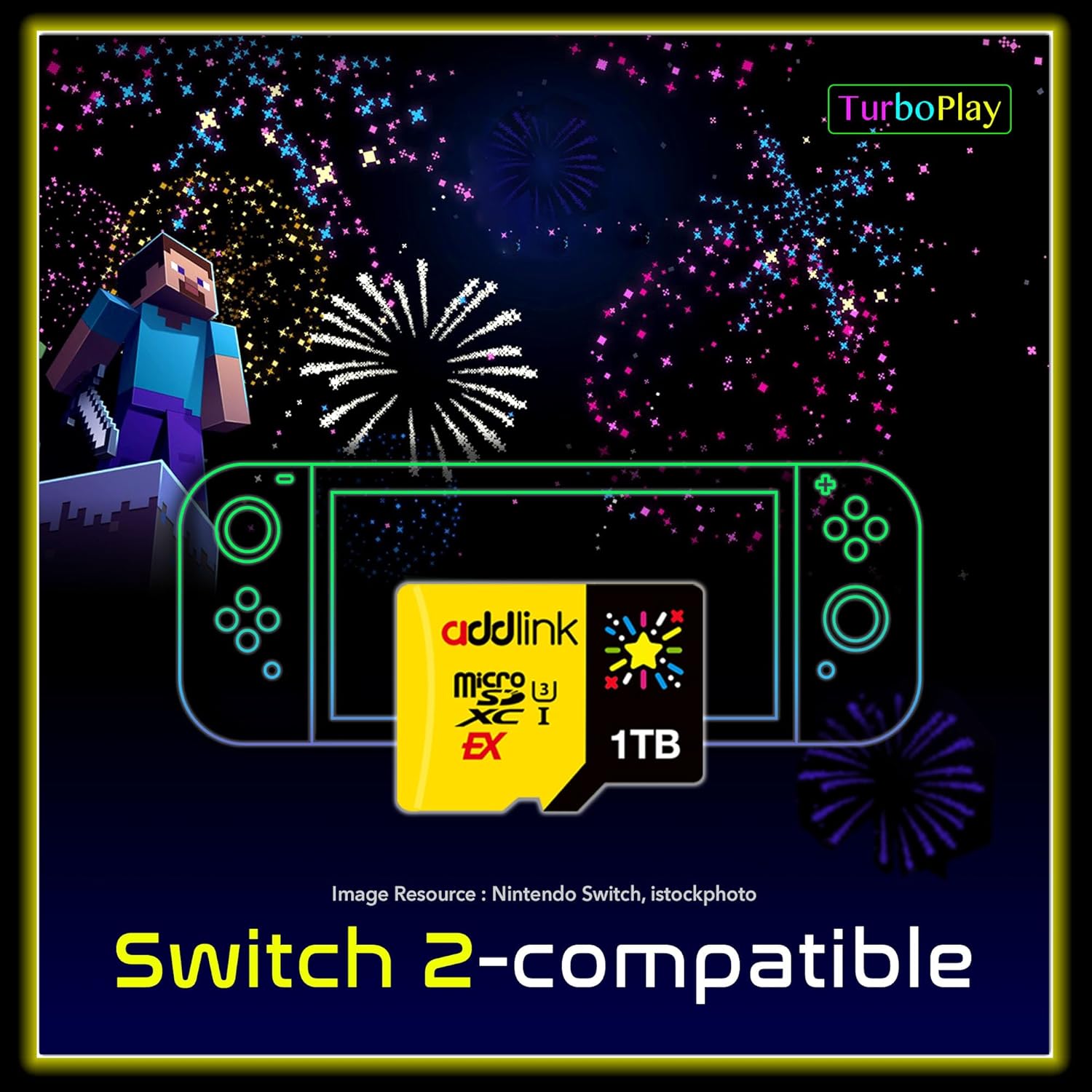 addlink 1TB Gaming microSD Express Card for Nintendo-Switch 2, Speed Up to R/W 880/750 MB/s MicroSDXC Express Memory, ROG Ally, Steam Deck, Camera UHS-I, C10, U3, V30, Full HD 4K