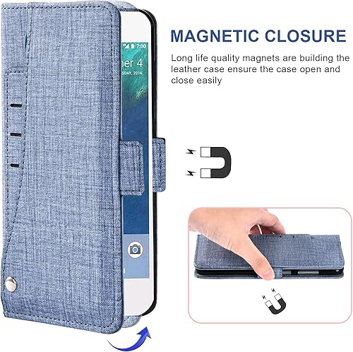 Miniatura 5 de Asuwish Compatible con Google Pixel XL Funda de vidrio templado protector de pantalla y cuero Flip Cover titular de la tarjeta Accesorios celulares