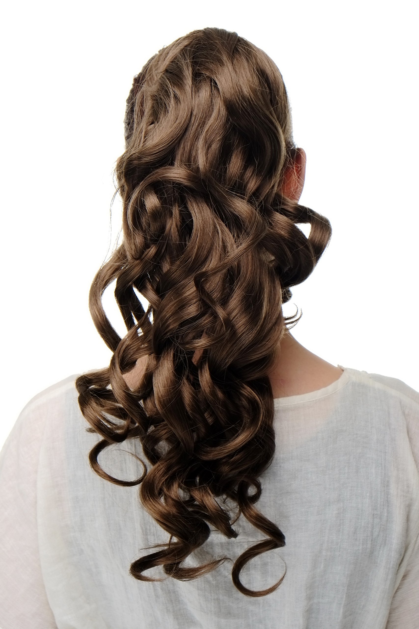 WIG ME UP SA09-10 Hairpiece ponytail extension very long BEAUTIFUL wavy slightly curly curls medium gold brown 20inch - Image 2