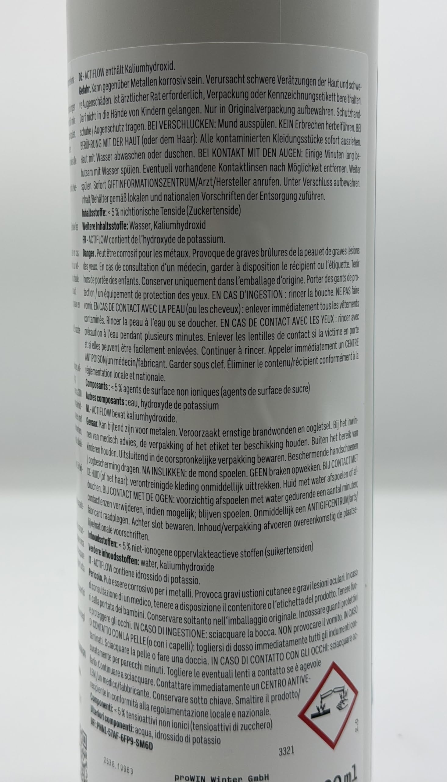 proWIN ACTIFLOW 1000 ml Öko Abflussreiniger flüssig