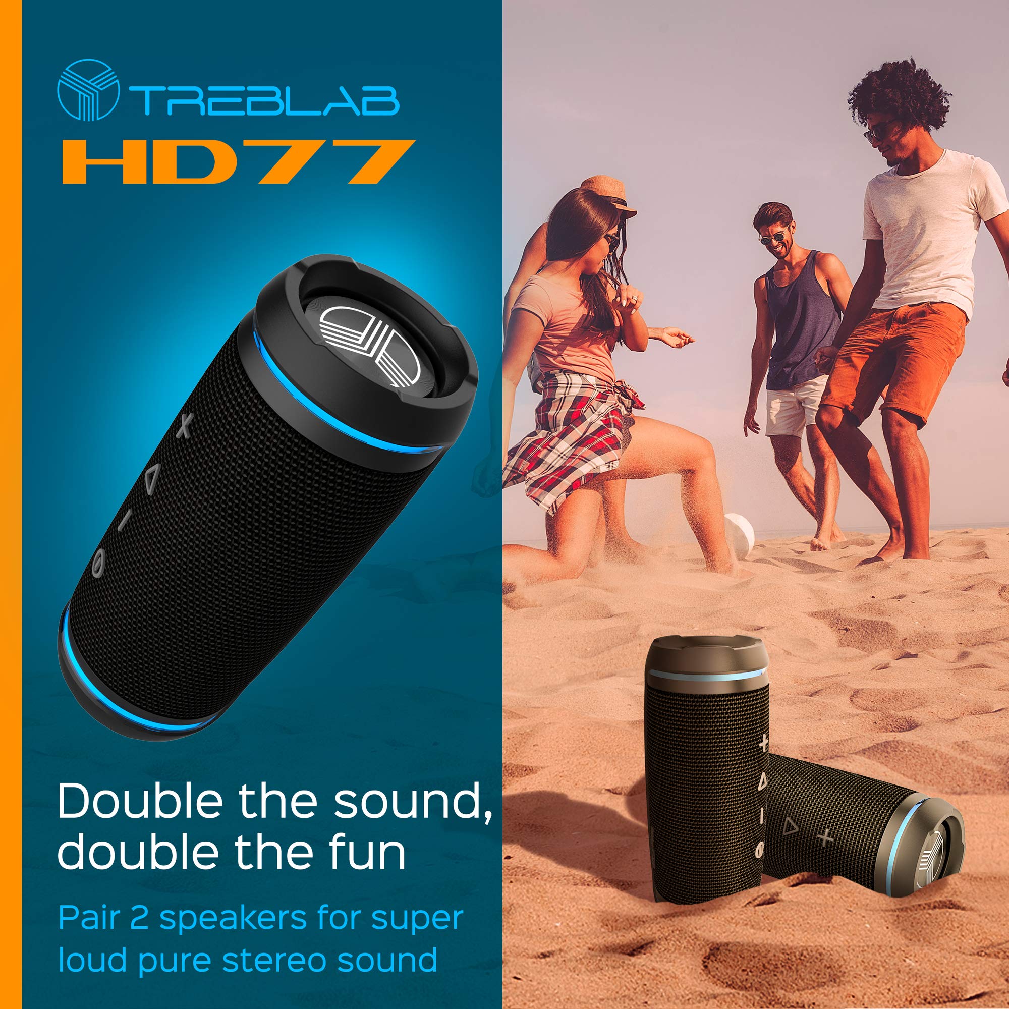 TREBLAB HD77 - Revolutionary Portable 