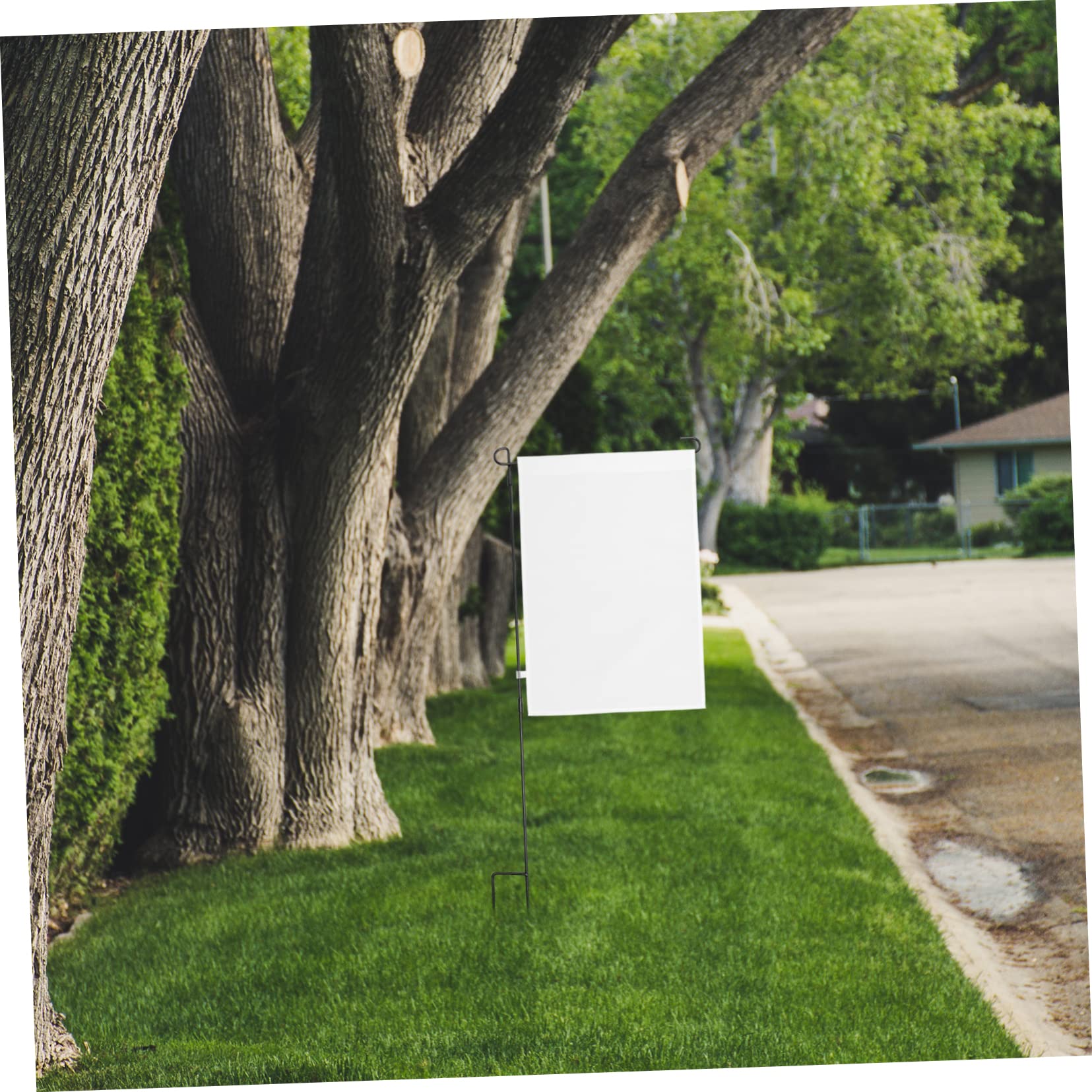 Toyvian 3 Sätze Diy Leere Gartenflaggen Weiße Rasenfahnen Für Dekorationen Im Garten Party Und Festanlässe Langlebige Und Fade Resistente 10 Stück * 3