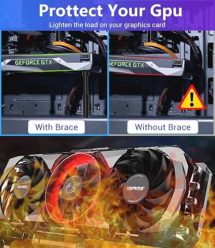 Miniatura 4 de Soporte de GPU, soporte anti hundimiento de GPU, soporte de tarjeta gráfica GPU, soporte de soporte para tarjeta de video, soporte de GPU, L (2.913