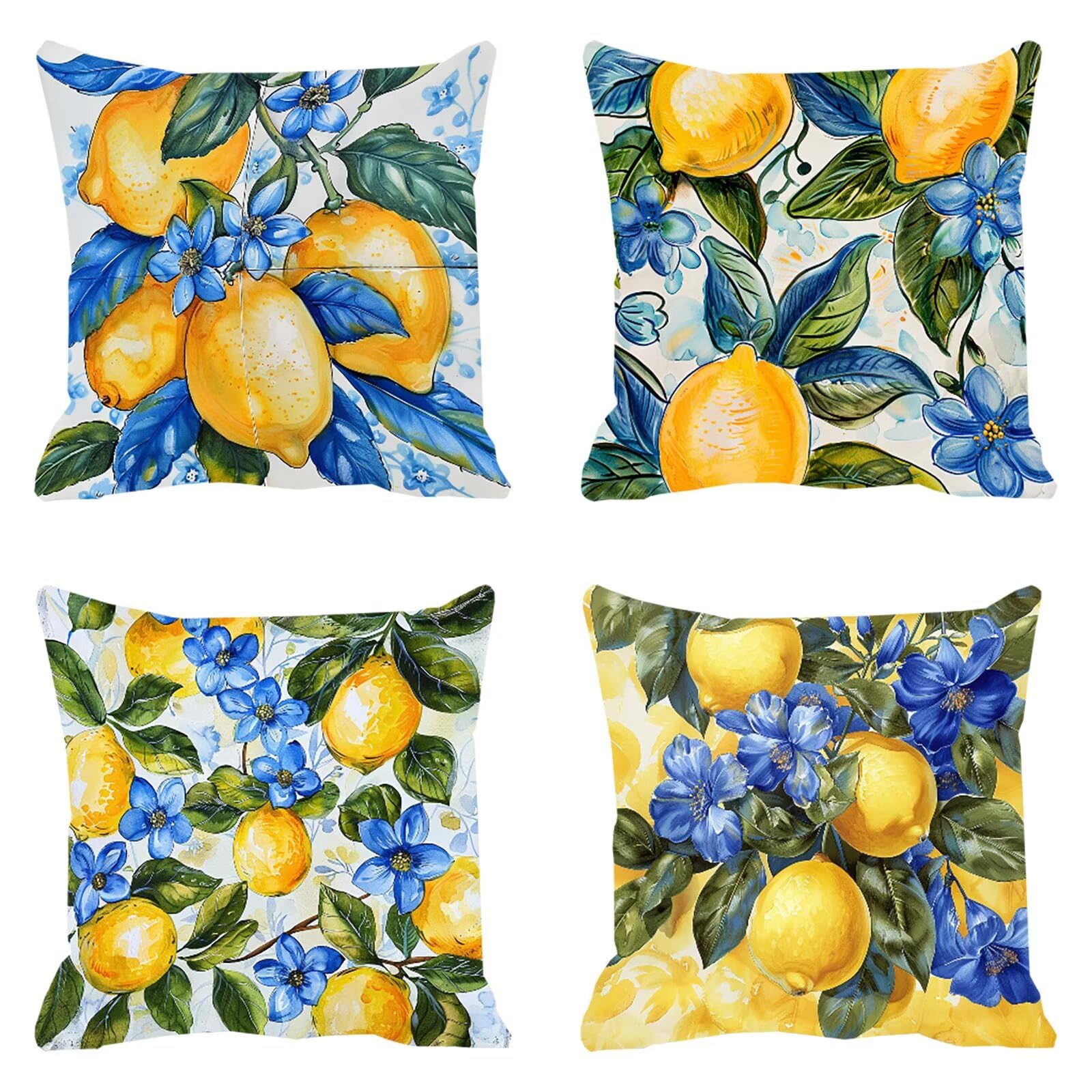 Taie oreiller canapé décoration velours jaune 50x50cm imperméable Q-291