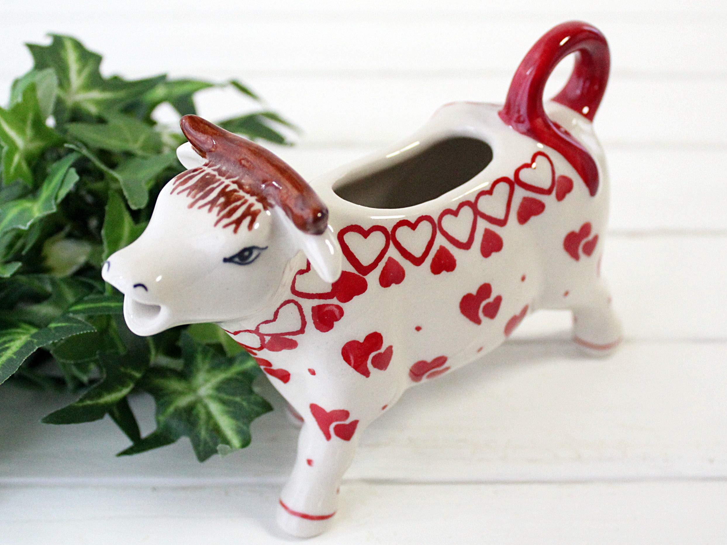 Amazon｜ポーリッシュポタリー (ポーランド食器) 牛のピッチャー