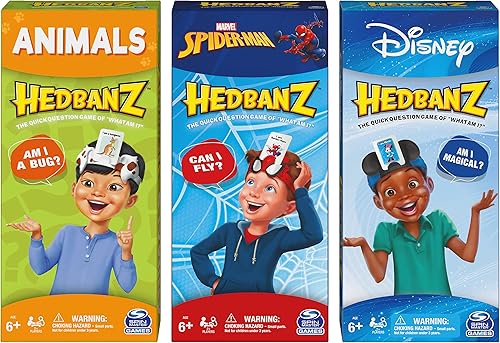 Miniatura 9 de Hedbanz, Juego de mesa de adivinanzas de Disney, Spiderman, Animales Familia, para adultos y niños a partir de 6 años