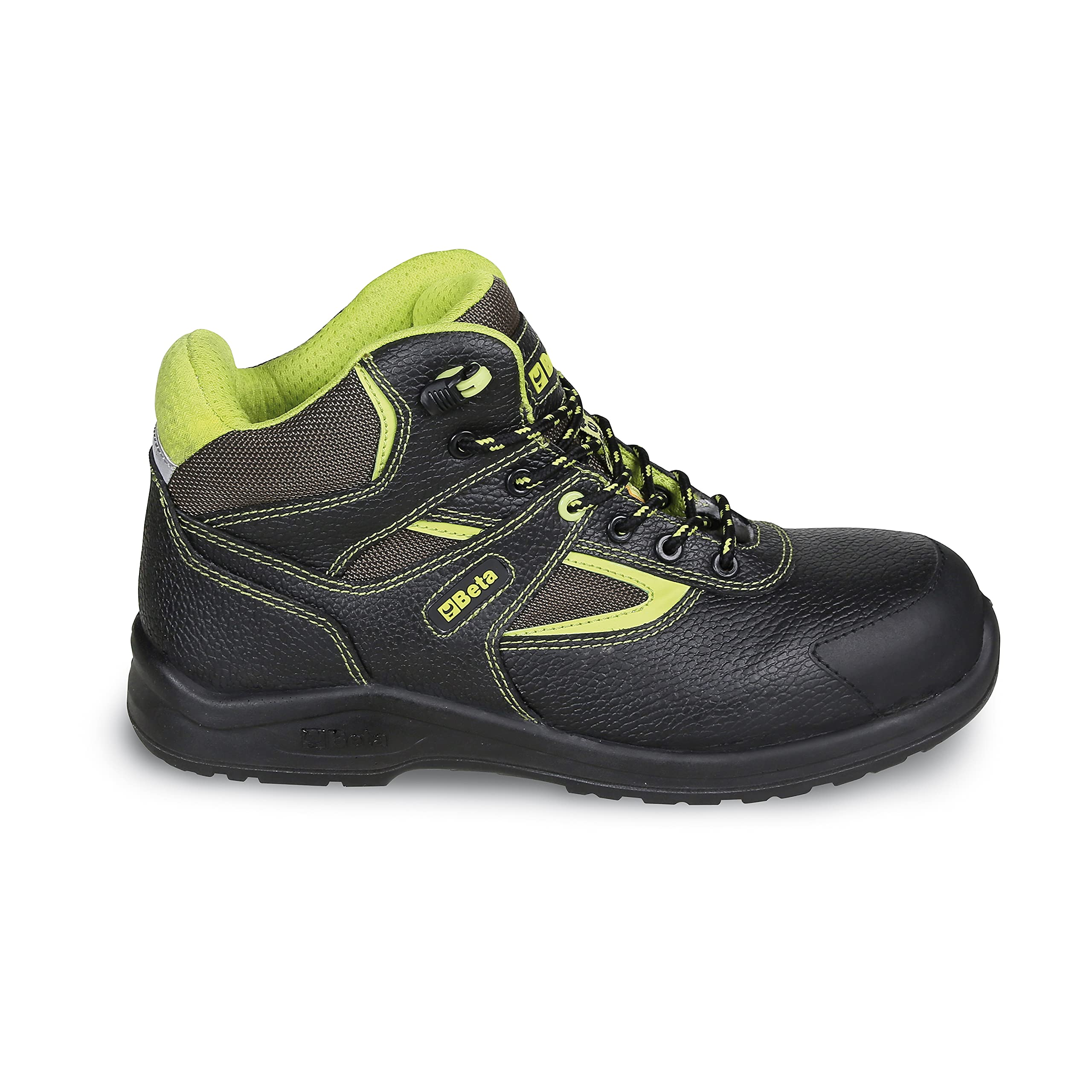 Beta7221PEK 43 - Scarpe Alte in Pelle Idrorepellente con Inserti in Nylon, Rinforzo antiabrasione nella Zona del Puntale e rapido sfilamento