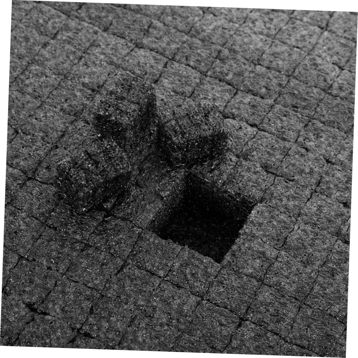 Black Grid Foam Sheet 500x300x30mm Multi-use Foam Insert for Transportation Packaging for Case and Toolbox Protection
