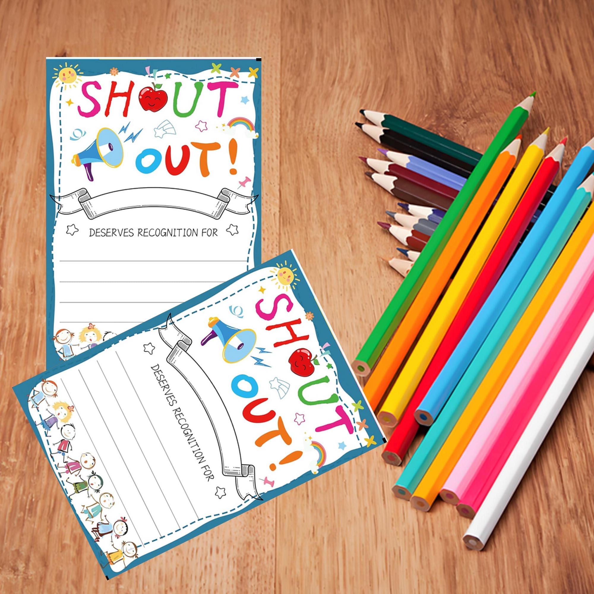 Pop Resin Positive Shout Out Cards for Teachers Students, Employees - Image 3