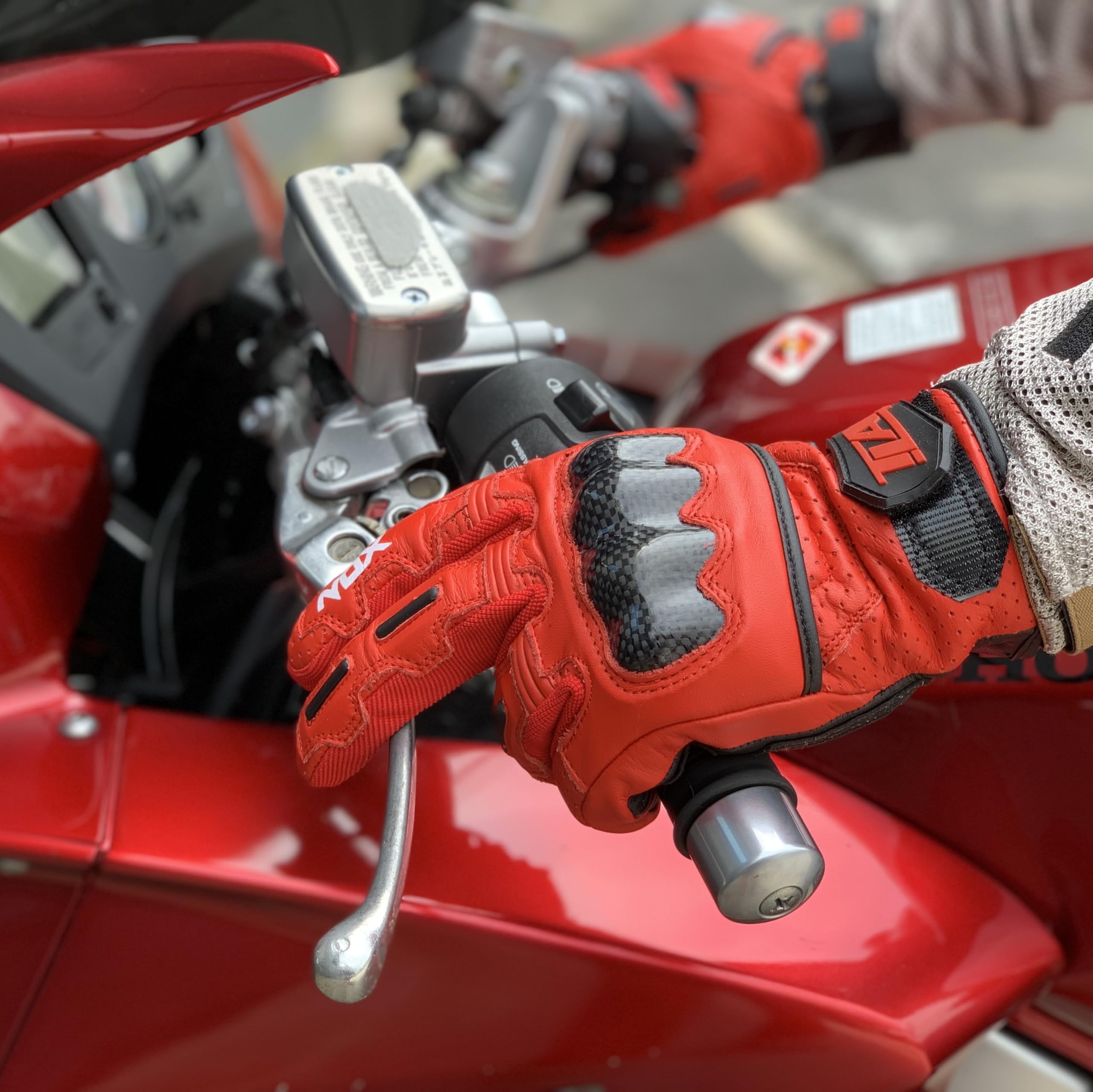 TLA NOX Skórzane rękawice motocyklowe, ochraniacze na kostki, homologowane CE, krótki mankiet, 2XS-5XL mężczyźni, kobiety. Rękawica motocyklowa, skuter, ekran dotykowy, lato, przejściowa, oddychająca