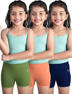 ALBA Kids Flora Girls Cotton Boxers | Soft, Breathable & Stretchable Cotton Underwear for Everyday Comfort | Activewear In... Price In India
