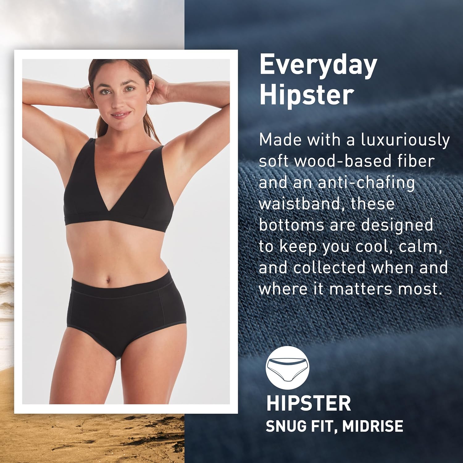 ExOfficio Women's Everyday Hipster - Lightweight Knit Jersey Travel Underwear - Image 3