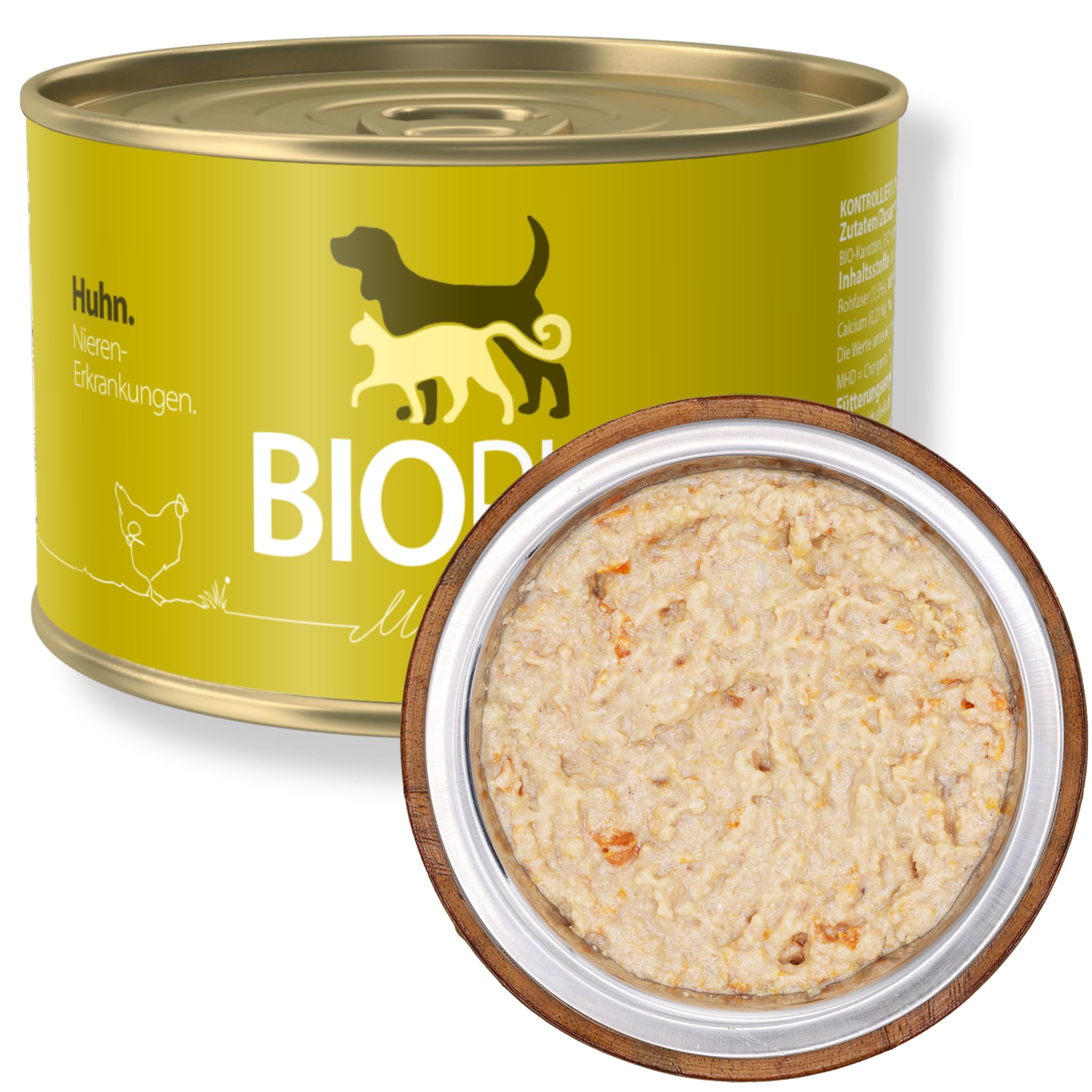Bio Dit-Hundefutter bei Nieren-Erkrankungen 6x400g Premium Nassfutter in  Lebensmittelqualitt : Amazon.de: Haustier