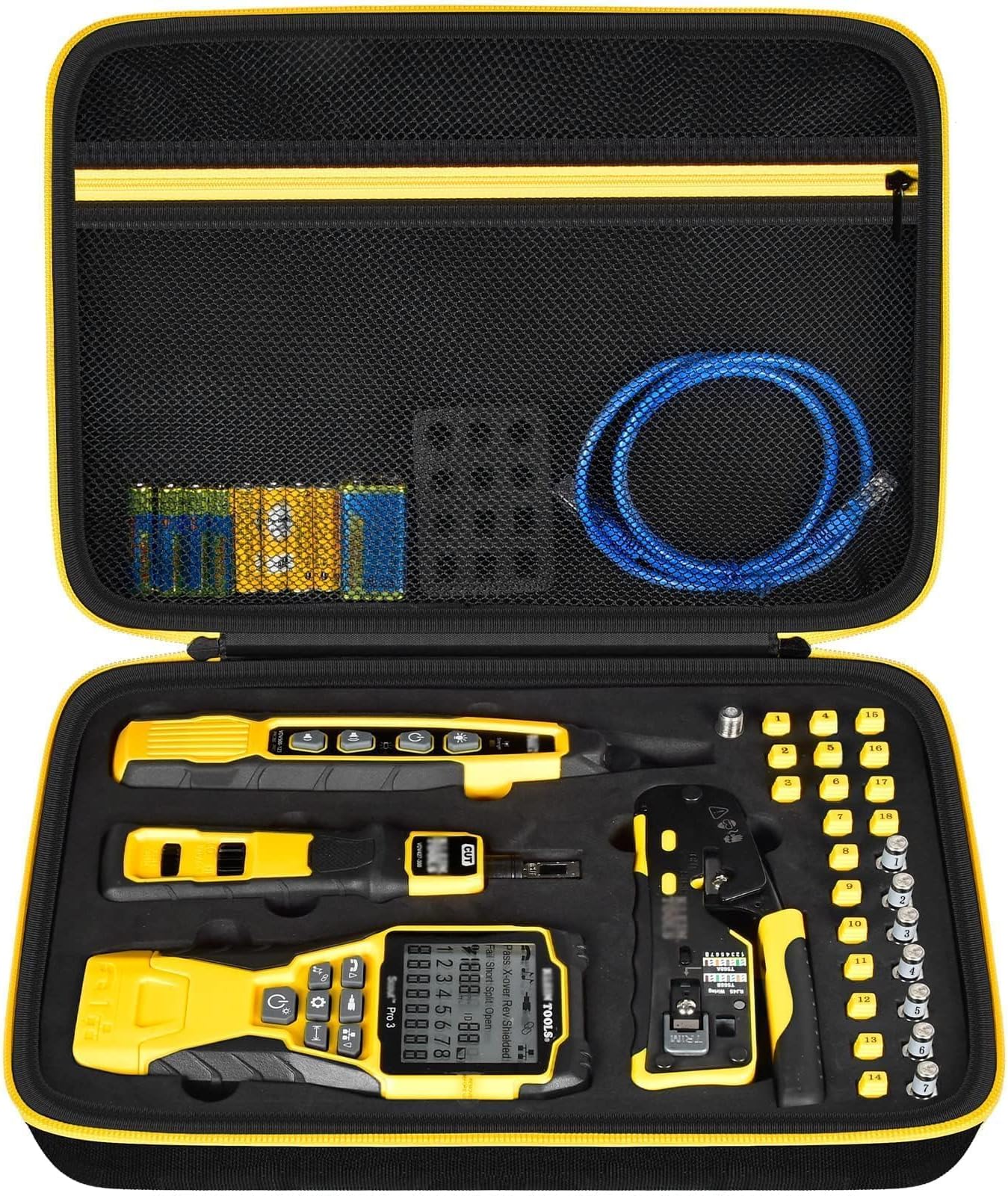 Case Compatible with Klein Tools VDV501-851 VDV500-123 VDV226-110 VDV427-300. Storage Carrying Travel Holder for Cable Tester for Scout Pro 3/ Tracer Probe/Wire Stripper and Accessories (Box Only)