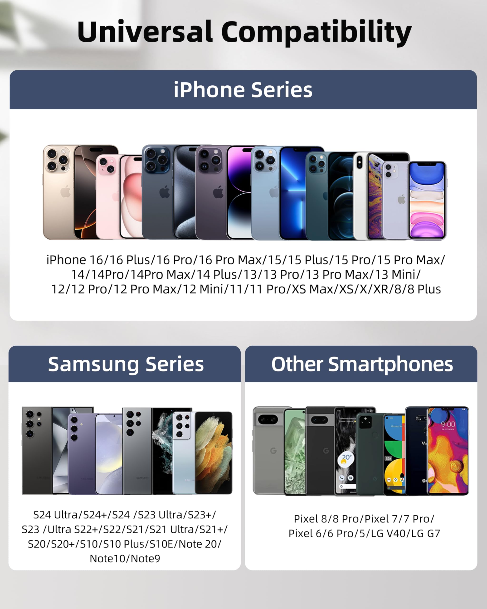 Soporte para tarjetas de teléfono, cartera de cuero para teléfono, soporte adhesivo más fuerte para la parte posterior del teléfono, soporte para tarjetas de crédito para iPhone, Samsung, Android,