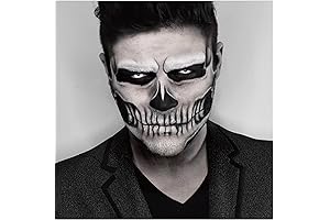 Realistic Skeleton Face Tattoos: Unveil the Spooky Spirit of Day of the Dead