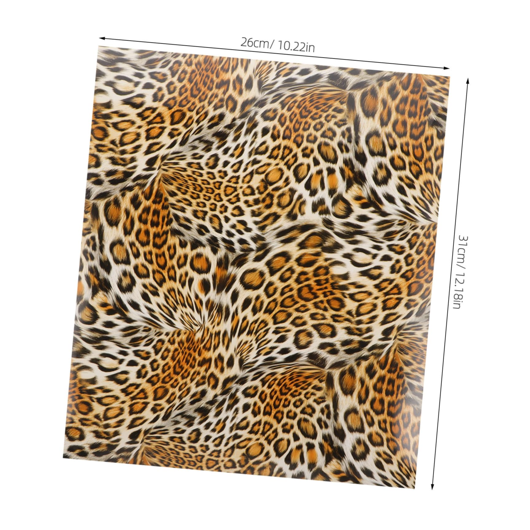 10 Blatt Leopard Print Heat Transfer Film für Textilien Elastisch Flexible Bügelfolie für DIY Kleidung T shirts Taschen Einfache Anwendung und Starke Haftung