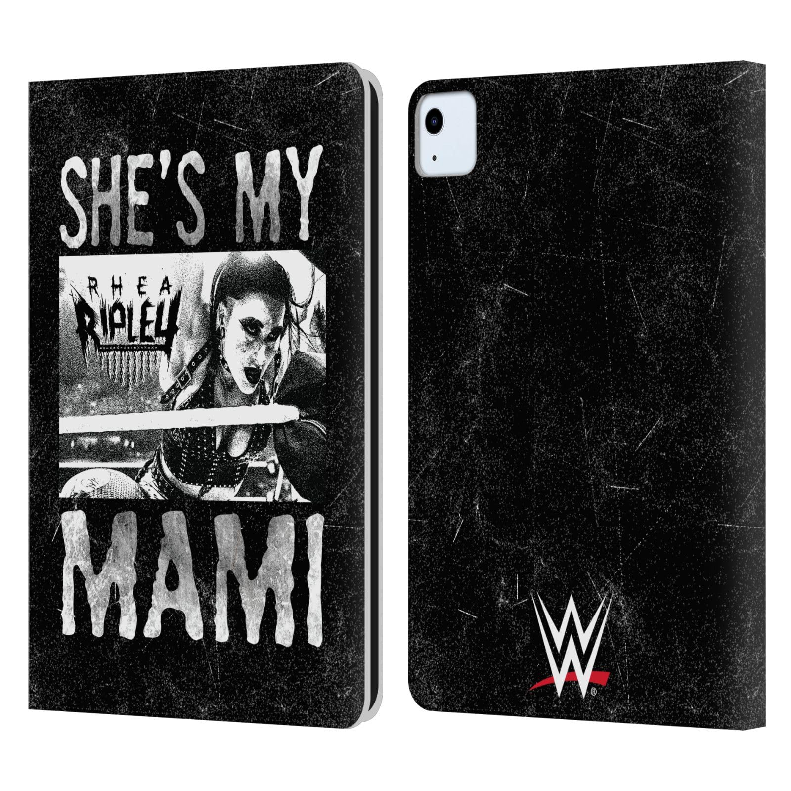 Head Case Designs Officially Licensed WWE She's My Mami Rhea Ripley Leather Book Wallet Case Cover Compatible with Apple iPad Air 2020/2022