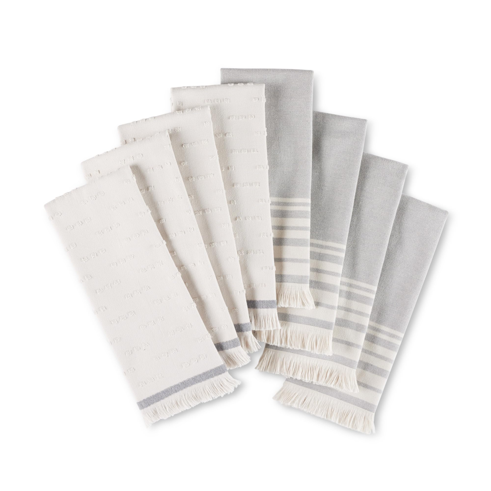 Strofinacci da cucina vintage in cotone intrecciato, confezione