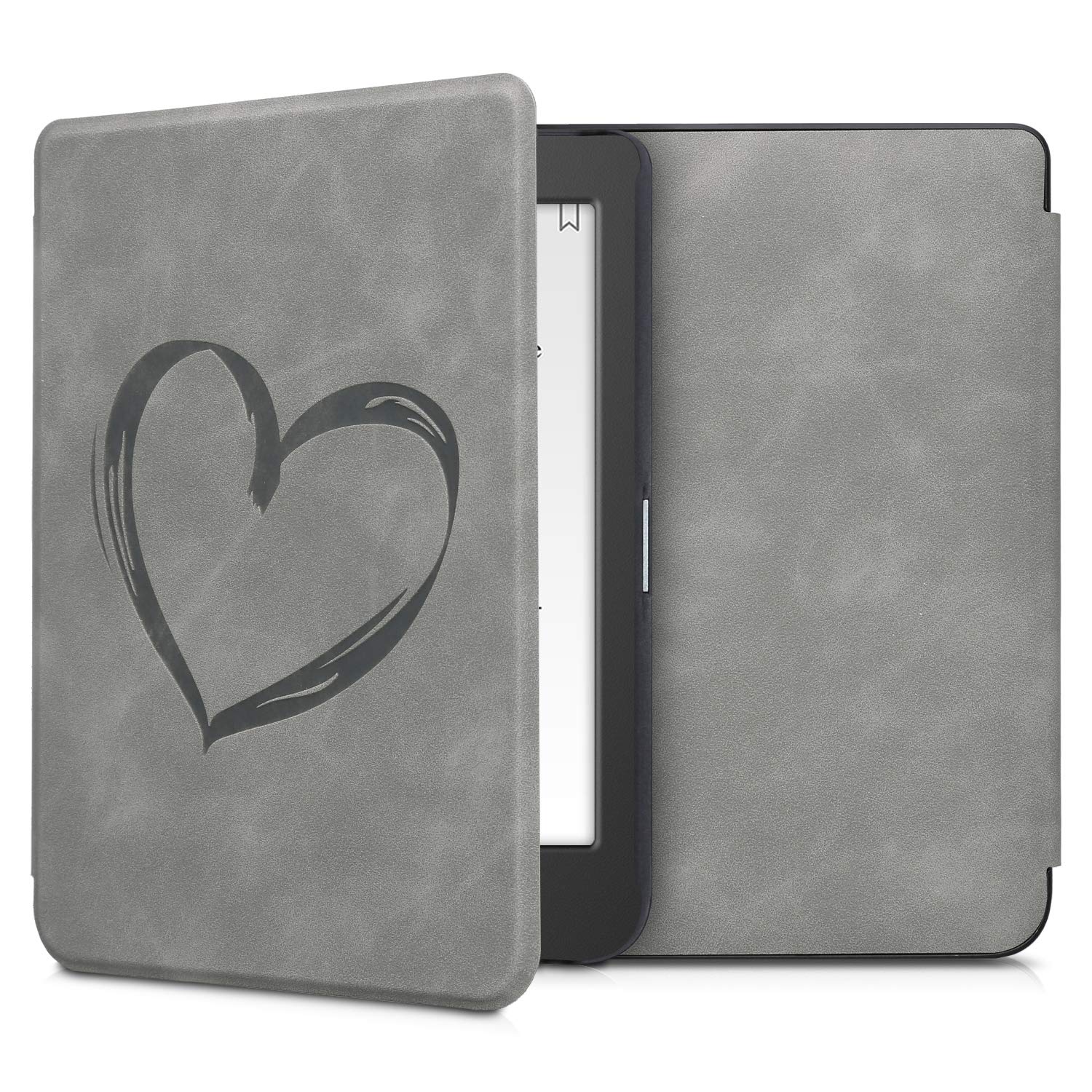 Custodia Magnetica In Pelle PU Per Kindle Paperwhite 10ª Gen (2018) | Effetto Pelle | Wake/sleep Automatico | Design Romantico