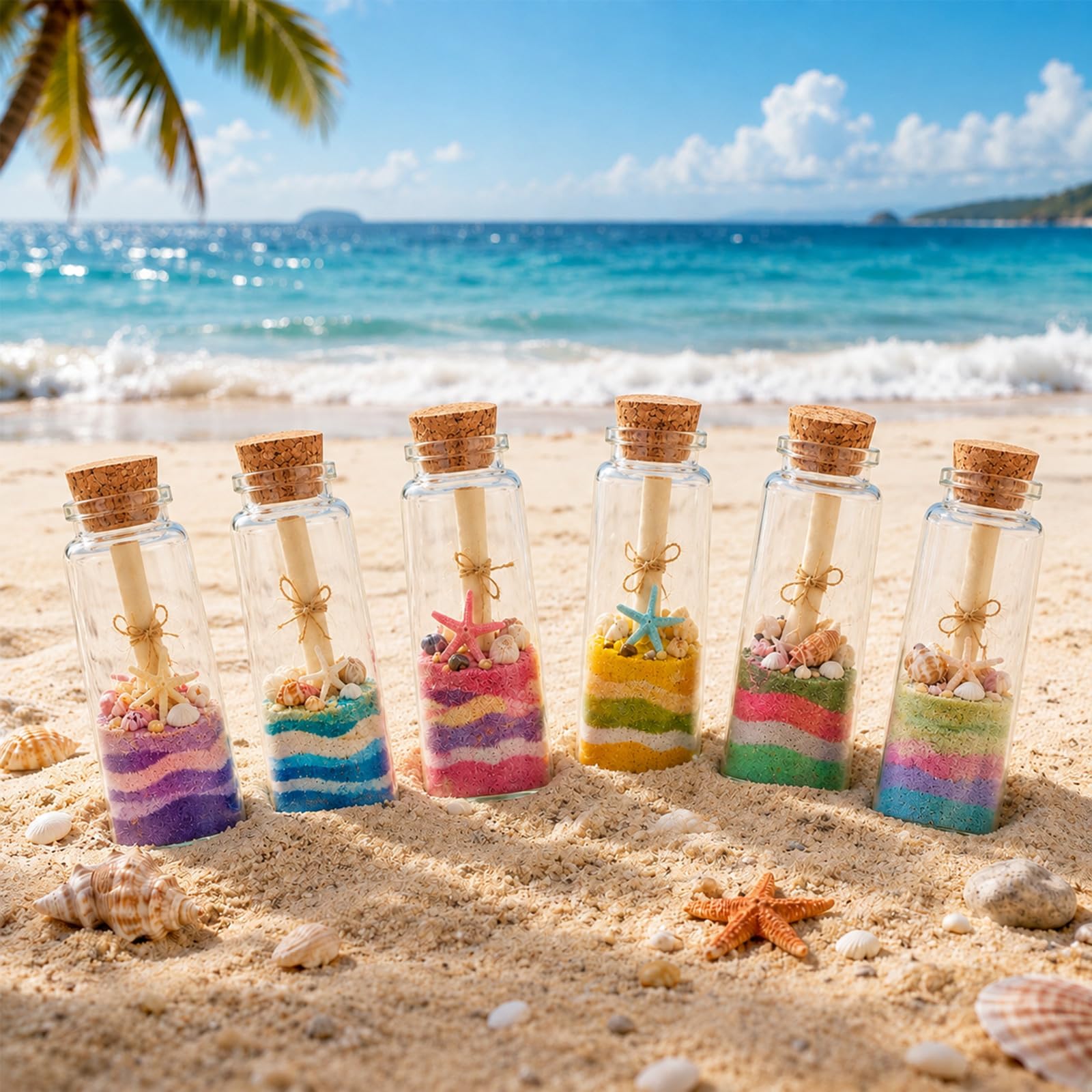 24 kleine Glas-Korkflaschen, 100 ml, kleine Glasgläser, Zaubergläser, transparente Trankflaschen, Mini-Glasflaschen mit Korkflasche, helle DIY-Sandwasser-Nachricht, dekoratives Glas, Partyzubehör