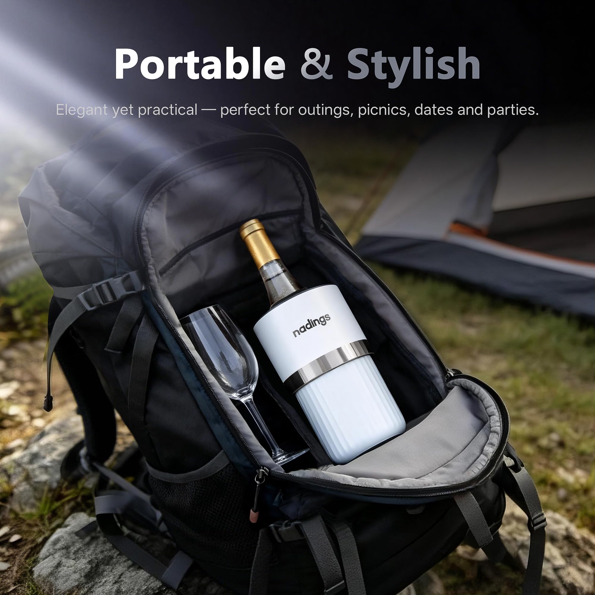 Iceless Wine Chiller, Keeps Cold 6+ Hours, Fits Most Wine Bottles — Amazon image 7